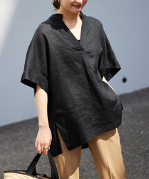 SLOBE IENA | ZEPHYRリネンスタンド5スリーブ(シャツ/ブラウス)