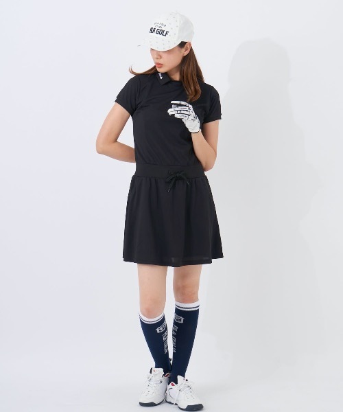 FILA フィラゴルフ 中綿 ワンピース ロングベスト ボア M 千鳥格子 FILA フィラゴルフ 中綿 ワンピース ロングベスト ボア M 千鳥格