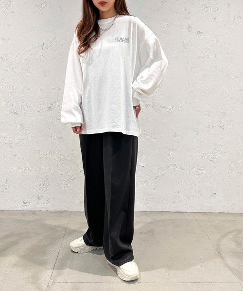 apres jour mignon(アプレジュールミニョン)の「アソートBIGロンT2【ZOZOTOWN限定アイテム】(Tシャツ/カットソー・レディース・ブラック系その他/ブラック/ネイビー/ホワイト系その他2/オフホワイト/ホワイト系その他・フリー/X-LARGE)」の21枚目の写真