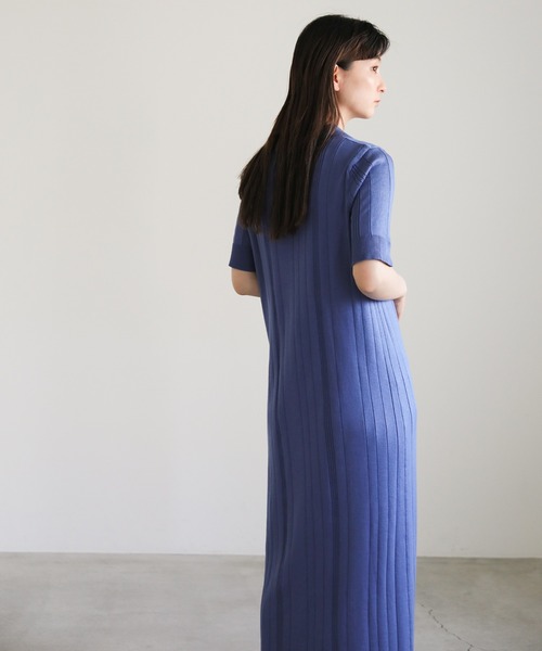 select MOCA(セレクトモカ)の「ランダムリブニットワンピース(ワンピース・レディース・アイボリー/ブラック/ブルー・FREE)」の13枚目の写真