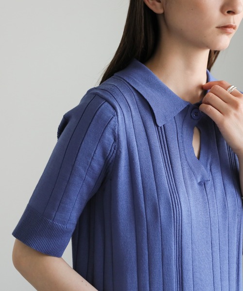 select MOCA(セレクトモカ)の「ランダムリブニットワンピース(ワンピース・レディース・アイボリー/ブラック/ブルー・FREE)」の8枚目の写真