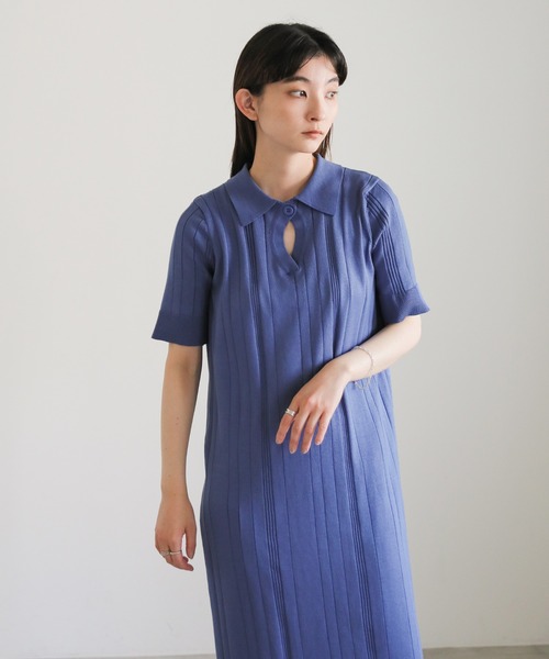 select MOCA(セレクトモカ)の「ランダムリブニットワンピース(ワンピース・レディース・アイボリー/ブラック/ブルー・FREE)」の20枚目の写真