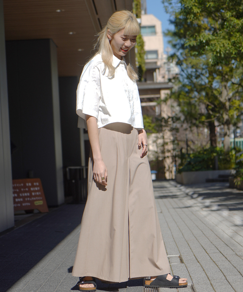 JOINT WORKS(ジョイントワークス)の「【COMMRE/コムル】ダブルポケットショートシャツ(シャツ/ブラウス・レディース・ベージュ/ブルー系その他/ホワイト・FREE)」の21枚目の写真