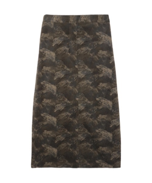 AMAIL（アマイル）の「Camouflage slit skirt（スカート・レディース・マスタード/ブラック・FREE）」の11枚目の写真