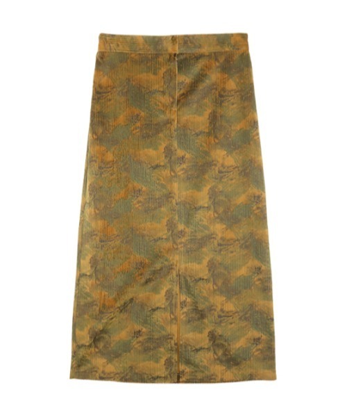 AMAIL（アマイル）の「Camouflage slit skirt（スカート・レディース・マスタード/ブラック・FREE）」の12枚目の写真