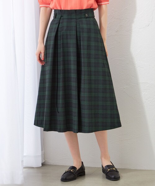 MACKINTOSH PHILOSOPHY（ﾏｯｷﾝﾄｯｼｭ ﾌｨﾛｿﾌｨｰ）の「サッカーフレアスカート（スカート・レディース・ダークネイビー/ブルー/ブラック・36/38）」の3枚目の写真