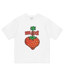 『mahagrid/マハグリッド』STRAWBERRY TEE/イチゴグラフィック 半袖Tシャツ カットソー