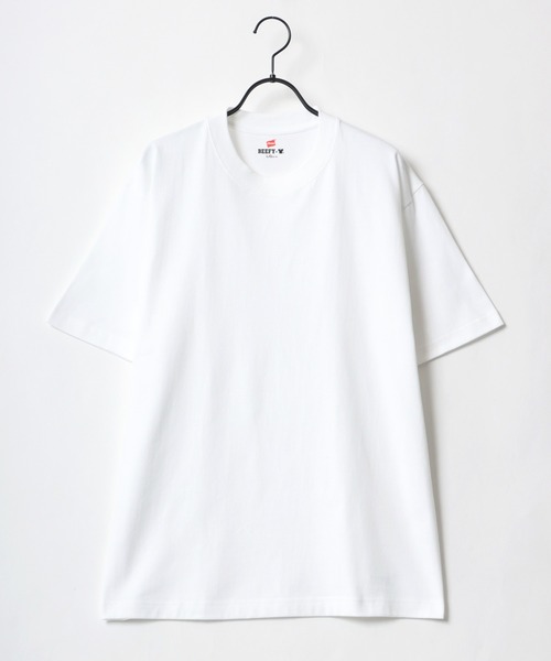 HANES(ヘインズ)の「Hanes/へインズ BEEFY/ビーフィー 2P 無地 クルーネック 半袖Tシャツ/パックT 2枚組セット/レディース メンズ(Tシャツ/カットソー・メンズ・ホワイト/ネイビー/ブラック/グレー・S/M/L/XL)」の16枚目の写真