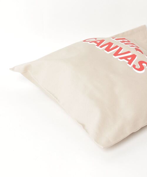 PARROTT CANVAS(パロットキャンバス)の「【PARROTT CANVAS】パロットキャンバスロゴトートバッグ(トートバッグ・レディース・ベージュ/ピンク・FREE)」の3枚目の写真