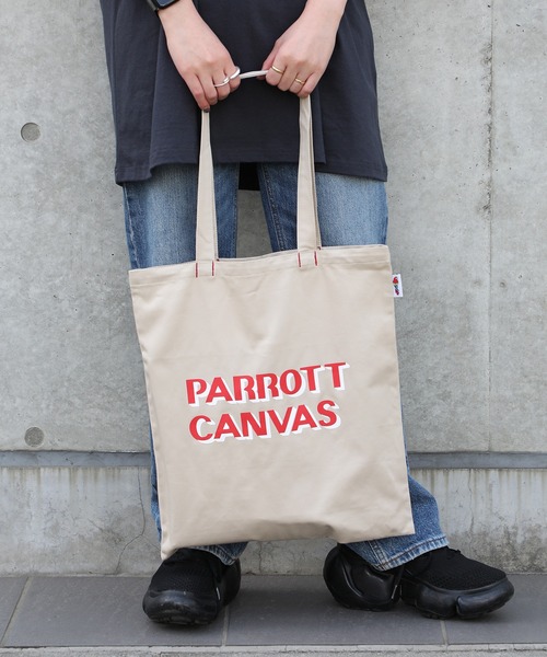 PARROTT CANVAS(パロットキャンバス)の「【PARROTT CANVAS】パロットキャンバスロゴトートバッグ(トートバッグ・レディース・ベージュ/ピンク・FREE)」の17枚目の写真