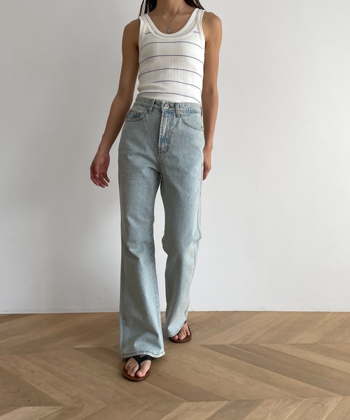 CANAL JEAN(キャナルジーン)の「smileyranna ボーダーキャミソール(キャミソール・レディース・ブラック/ホワイト・ONE SIZE)」の5枚目の写真