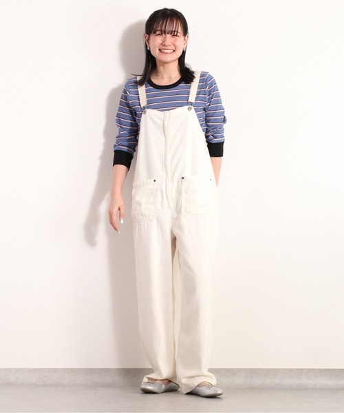 cepo（セポ）の「イージーワークサロペット（サロペット/オーバーオール・レディース・ブラック/ネイビー/オフホワイト・M/L）」の2枚目の写真