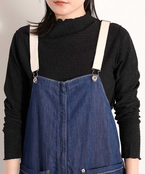 cepo（セポ）の「イージーワークサロペット（サロペット/オーバーオール・レディース・ブラック/ネイビー/オフホワイト・M/L）」の11枚目の写真