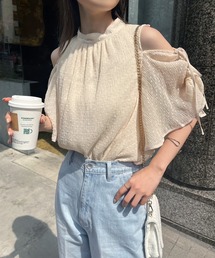 one after another NICE CLAUP | 肩あき/マルチWAY/プリーツブラウス(シャツ/ブラウス)