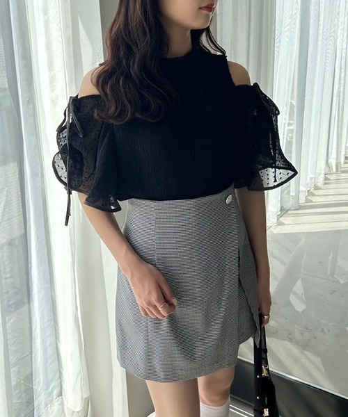 one after another NICE CLAUP（ワンアフターアナザーナイスクラップ）の「肩あき/マルチWAY/プリーツブラウス（シャツ/ブラウス・レディース・ベージュ系その他/アイボリー/ブラック/グレー系その他・FREE）」の22枚目の写真