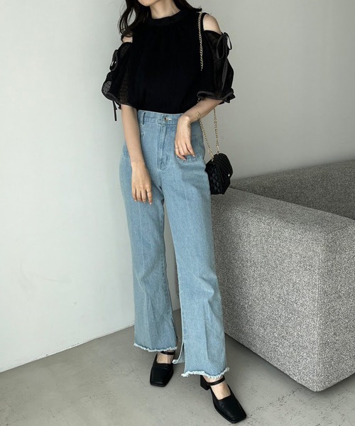 one after another NICE CLAUP（ワンアフターアナザーナイスクラップ）の「肩あき/マルチWAY/プリーツブラウス（シャツ/ブラウス・レディース・ベージュ系その他/アイボリー/ブラック/グレー系その他・FREE）」の15枚目の写真