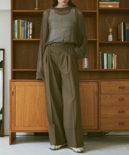 soerte（ソエルテ）の「Loose linen roll up pants /ルーズリネンロールアップパンツ（その他パンツ・メンズ・カーキ/ネイビー・1/2/3）」の14枚目の写真