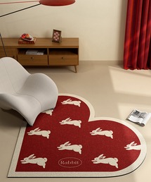 RILY Rag Mat ラグマット　赤 RG-3851 小さいギャッベラグマット｜赤レッド70×120天然羊毛