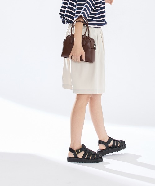 Le temps riche（ルタンリッシュ）の「【セットアップ対応】ツータックセンタープレスハーフパンツ＜Le temps riche＞（その他パンツ・レディース・ベージュ/チャコールグレー・M/LL/L）」の17枚目の写真