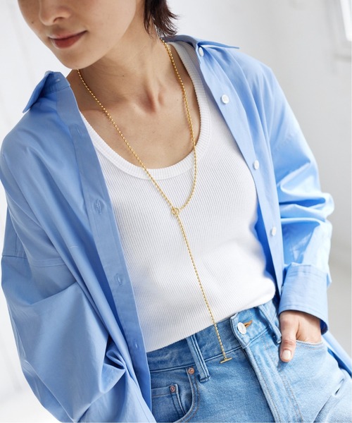 JOURNAL STANDARD relume(ジャーナルスタンダード レリューム)の「《追加》RELUME ボールチェーンラリエット(ネックレス・レディース・シルバー/ゴールド・FREE)」の4枚目の写真