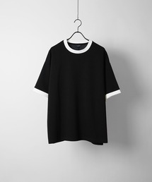 ベーシック / リンガー ルーズシルエット ドレープとろみTシャツ【Confirm】