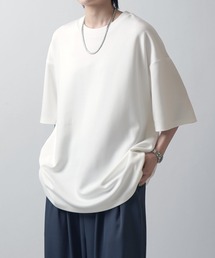 ベーシック / リンガー ルーズシルエット ドレープとろみTシャツ【Confirm】