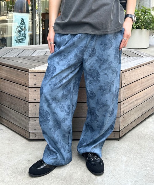 セール】【新色追加】フラワー総柄 花柄 ワイドパンツ(その他パンツ セール】【新色追加】フラワー総柄 花柄 ワイドパンツ(その他パンツ