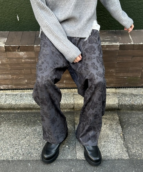 B.R.U（ブル）の「【累計販売枚数1万枚突破】フラワー総柄 花柄 ワイドパンツ（その他パンツ・メンズ・ダークグレー/ブラウン/レッド・M/L）」の20枚目の写真