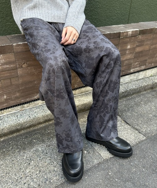 B.R.U（ブル）の「【累計販売枚数1万枚突破】フラワー総柄 花柄 ワイドパンツ（その他パンツ・メンズ・ダークグレー/ブラウン/レッド・M/L）」の21枚目の写真