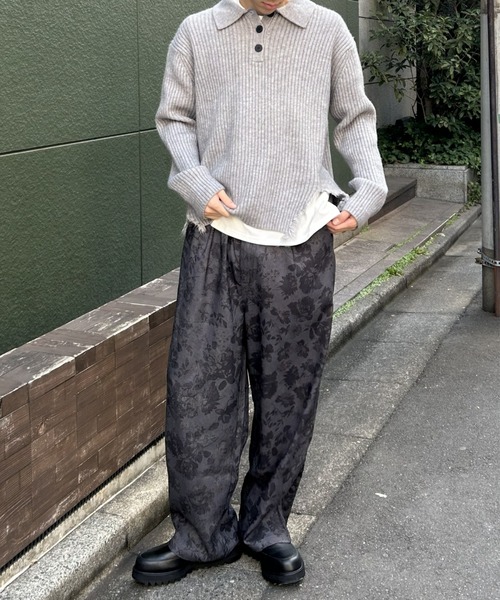 セール】【累計販売枚数1万枚突破】フラワー総柄 花柄 ワイドパンツ