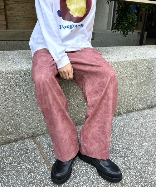 セール】【累計販売枚数1万枚突破】フラワー総柄 花柄 ワイドパンツ