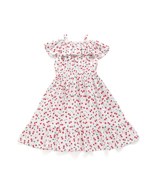 JENNI love(ジェニィラブ)の「3wayチェリー柄ワンピ(ワンピース・キッズ・オフホワイト/ネイビー・140cm/130cm/160cm/150cm)」の11枚目の写真