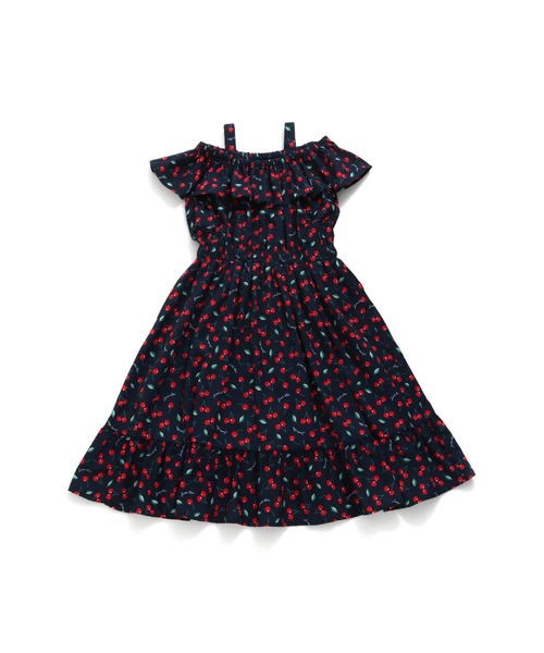 JENNI love(ジェニィラブ)の「3wayチェリー柄ワンピ(ワンピース・キッズ・オフホワイト/ネイビー・140cm/130cm/160cm/150cm)」の12枚目の写真