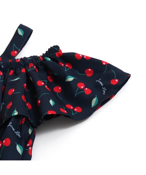 JENNI love(ジェニィラブ)の「3wayチェリー柄ワンピ(ワンピース・キッズ・オフホワイト/ネイビー・140cm/130cm/160cm/150cm)」の17枚目の写真