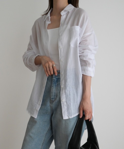 キャナルジーン  シアーシャツ CANAL JEAN（キャナルジーン）の「El mar コットンシアーシャツ