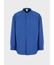 EMPORIO ARMANI | 【エンポリオ アルマーニ】サステナブルコレクション グルカラーシャツ オーガニックモスリン ガーメントダイ(シャツ/ブラウス)