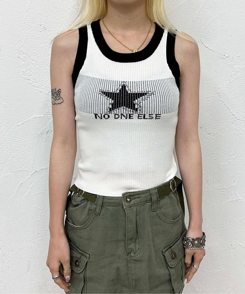 新品未使用タグ付】doublet / RINGER 心憎い TANK TOP ホワイト