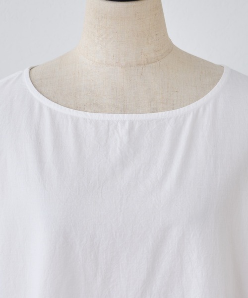 BEARDSLEY（ビアズリー）の「裾切り替えハンドステッチブラウス（シャツ/ブラウス・レディース・ホワイト/ブラック・FREE）」の8枚目の写真