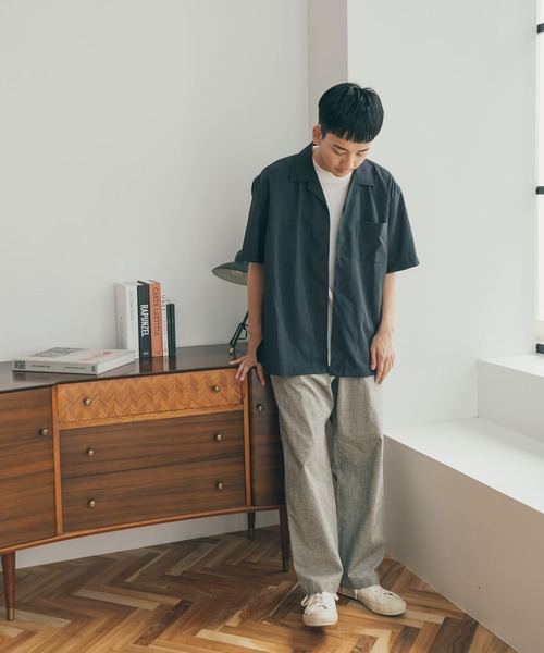 FORK&SPOON（フォークアンドスプーン）の「『セットアップ対応』『速乾』FORK&SPOON　Tec Linen S/S Shirts（シャツ/ブラウス・メンズ・ブラック/カーキ・4/5）」の15枚目の写真