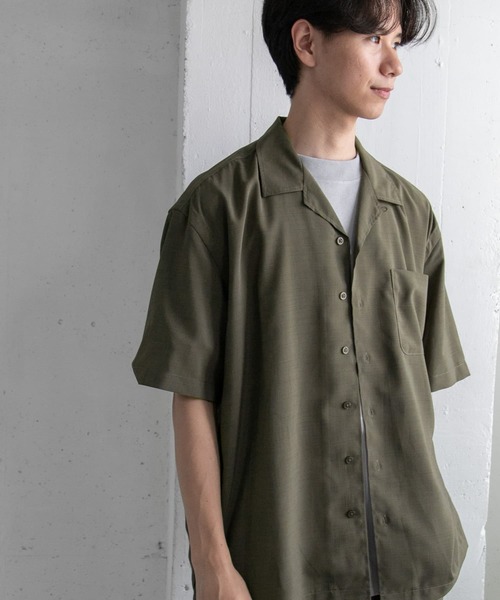 FORK&SPOON（フォークアンドスプーン）の「『セットアップ対応』『速乾』FORK&SPOON　Tec Linen S/S Shirts（シャツ/ブラウス・メンズ・ブラック/カーキ・4/5）」の17枚目の写真