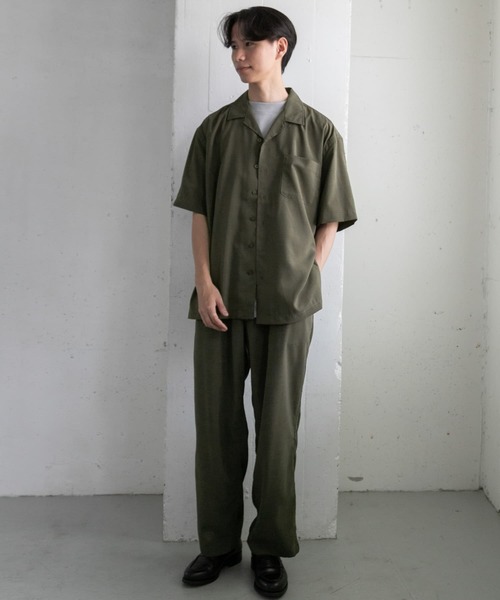 FORK&SPOON（フォークアンドスプーン）の「『セットアップ対応』『速乾』FORK&SPOON　Tec Linen S/S Shirts（シャツ/ブラウス・メンズ・ブラック/カーキ・4/5）」の14枚目の写真
