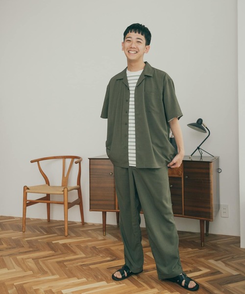 FORK&SPOON（フォークアンドスプーン）の「『セットアップ対応』『速乾』FORK&SPOON　Tec Linen S/S Shirts（シャツ/ブラウス・メンズ・ブラック/カーキ・4/5）」の19枚目の写真
