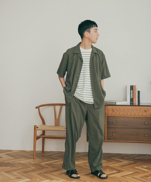 FORK&SPOON（フォークアンドスプーン）の「『セットアップ対応』『速乾』FORK&SPOON　Tec Linen S/S Shirts（シャツ/ブラウス・メンズ・ブラック/カーキ・4/5）」の20枚目の写真