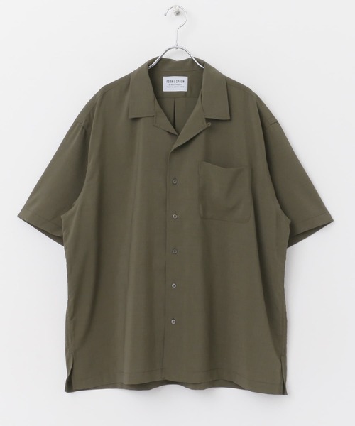 FORK&SPOON（フォークアンドスプーン）の「『セットアップ対応』『速乾』FORK&SPOON　Tec Linen S/S Shirts（シャツ/ブラウス・メンズ・ブラック/カーキ・4/5）」の22枚目の写真