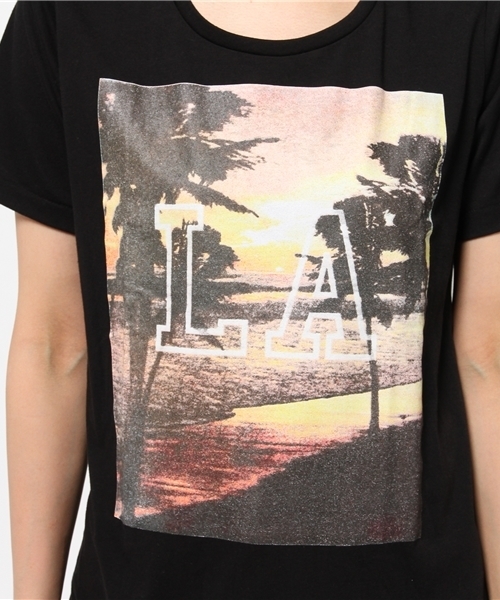 OUTLET(アウトレット)の「【CIAOPANIC TYPY】LAプリントT(Tシャツ/カットソー・レディース・ブラック・FREE)」の8枚目の写真