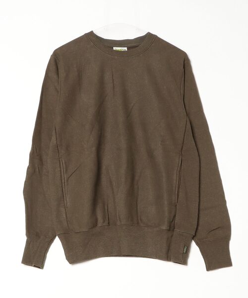PHATEE(ファッティー)の「【PHATEE】ファティー HEMP SWEAT CREW(スウェット・メンズ・キナリ/ブラウン/オリーブ/ブラック・MEDIUM/X-LARGE/LARGE/XX-LARGE/SMALL)」の4枚目の写真