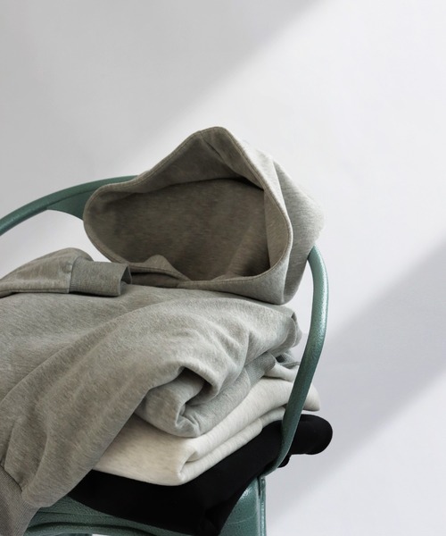 綿混生地裏起毛パーカー