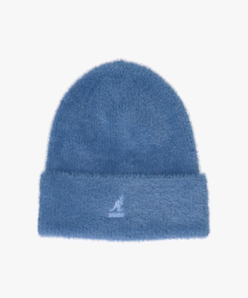 KANGOL（カンゴール）の「KANGOL FAUX FUR BEANIE（ニットキャップ/ビーニー・レディース・ライトグレー/ブラック/グリーン/ピンク/ブルー/オレンジ・ONE SIZE）」の4枚目の写真