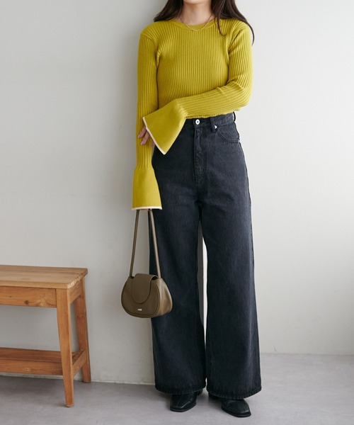 DISCOAT（ディスコート）の「USコットンデニムワイドパンツ（デニムパンツ・レディース・ブラック/ネイビー・SMALL/MEDIUM/LARGE）」の22枚目の写真