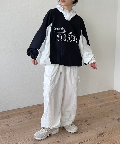 wee9s（ウィークス）の「buddy nylon hoodie / バディナイロンフーディーバラクラバ（ニットキャップ/ビーニー・レディース・ホワイト/ブラック・FREE）」の9枚目の写真